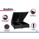 Ver imagem 5 de Cama Box Baú Viuva Costa Rica Corano Gray Viuva