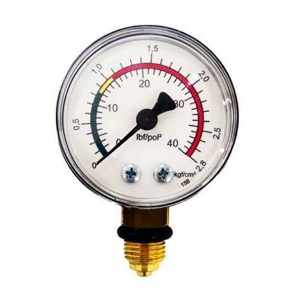 Manômetro Medidor de Pressão Para Filtro de Piscina Nautilus - 1