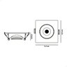 Spot Led Embutir 5w Quadrado Direcionável Branco Pvc Bivolt - 3