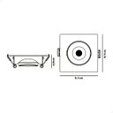 Ver imagem 3 de Spot Led Embutir 5w Quadrado Direcionável Branco Pvc Bivolt