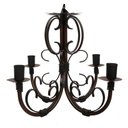 Ver imagem 1 de Lustre Rustico De Ferro Envelhecido Decoração Sala De Jantar