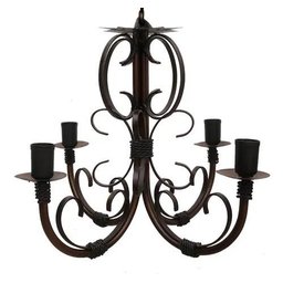 Lustre Rustico De Ferro Envelhecido Decoração Sala De Jantar - 1