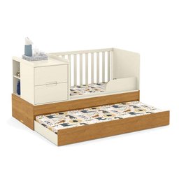 Berço Americano Multifuncional Formare Off White Freijó com Colchão Gazin – Matic - 4