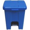 Cesto Quadrado Com Pedal 15 Litros P15:Azul - 1