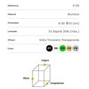 Ver imagem 2 de Ideal Poste Preto 50cm P-50 Com Vidro