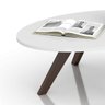 Mesa de Centro Alba Branco Laca / Café - (Não Ativar) - 5