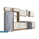 Ver imagem 4 de Cozinha Modulada Herval 7 Peças Versalis C7p167 Freijo/cinza Argila