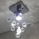 Ver imagem 1 de Lustre para Sala Quarto de Cristal Legítimo K9 com 17 Cm de Alt - Transparente