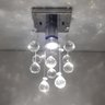 Lustre para Sala Quarto de Cristal Legítimo K9 com 17 Cm de Alt - Transparente - 3