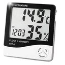 Ver imagem 1 de Higrometro Relógio Digital Medidor Mesa Temperatura (56192)