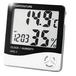 Higrometro Relógio Digital Medidor Mesa Temperatura (56192) - 1
