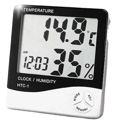Higrometro Relógio Digital Medidor Mesa Temperatura (56192)