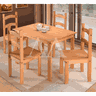 Conjunto Mesa com 4 Cadeiras Acab. Mel - Francine Moveis - 1