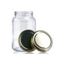 Ver imagem 1 de Kit 15 Potes de Vidro 600ml para Conserva com Tampa Dourada