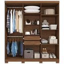 Ver imagem 2 de Guarda-roupa Roupeiro Panan Milena 6 Portas 2 Gavetas - 40010900153