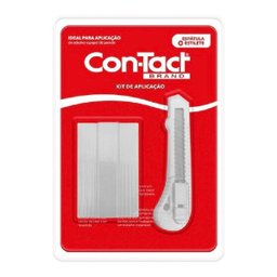 Kit Aplicação de Adesivos e Papel de Parede Espátula e Estilete Contact - 1