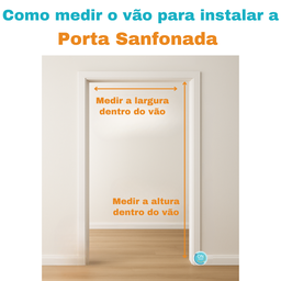 Porta Sanfonada Pvc 0,84x2,10 Multilit Preta - 7