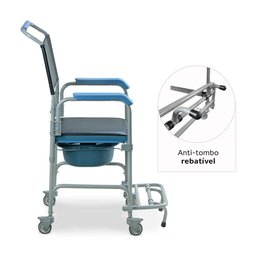 Cadeira de Banho Higiênica Desmontável até 150 Kg Assento 43 Cm D50 Dellamed - 4
