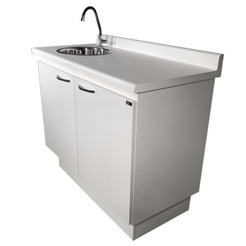 Pia para Odontologia com 2 Portas Cuba e Torneira Inclusos