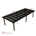 Ver imagem 5 de Kit Policarbonato Fume 6mm 7,00m X 3,00m - Perfis Naturais