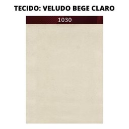 Poltrona Mona Luxo Madeira Maciça Veludo Bege Claro - 2