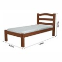 Ver imagem 4 de Cama de Solteiro Robusta 088 Araúna Amêndoa