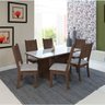Conjunto de Mesa Safira com 6 Cadeiras 150x76cm - 1