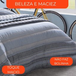 Jogo de Cama Casal Duplo 4 Peças Sultan Realce Premium Breno - 5