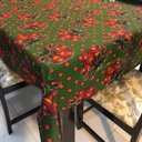 Ver imagem 1 de Toalha de Mesa Retangular Gorgurinho Sino Natalino Verde - 2,20M x 1,50M Largura