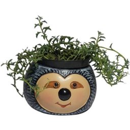 VASO CACHEPÔ BICHO PREGUIÇA PORTA CACTO E FLORES 2 UNIDADE - 4