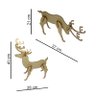 Brinquedo Quebra Cabeça 3D Renas Mdf - 4