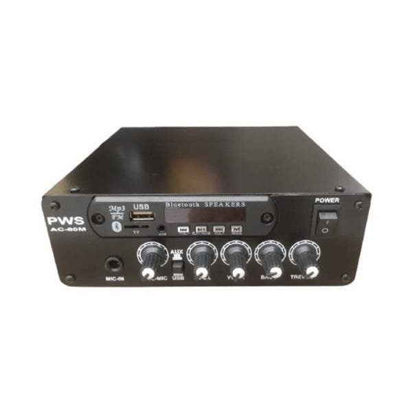 Amplificador 60W Estéreo AC-80M 4 Ohms PWS Bluetooth - 1