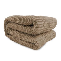 Cobertor De Microfibra Casal Mont Blanc Kaki - Andreza - 1