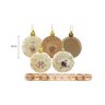 Kit Bola Natal Decor Print Premium Champagne 6Cm 9 Peças - 2