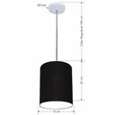Ver imagem 2 de Lustre Luminária Pendente Vivare Free Lux Pe-4103br Cúpula em Tecido 15x20cm