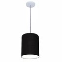 Ver imagem 1 de Lustre Luminária Pendente Vivare Free Lux Pe-4103br Cúpula em Tecido 15x20cm