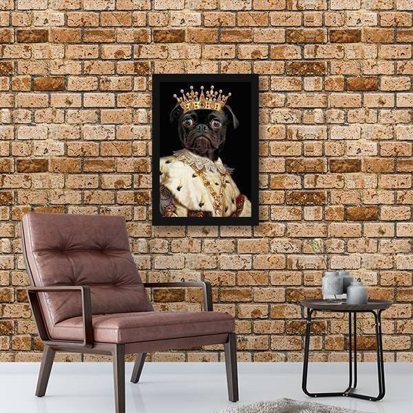 Quadro Decorativo Pug Rei - 2