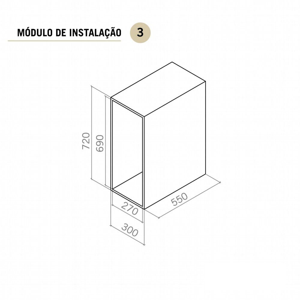 Lixeira com Corrediça Telescópica 240x440x320 Mm 1040 Masutti Copat Cromado - 3