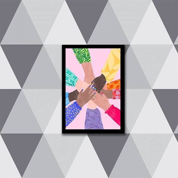 Quadro Decorativo Juntos Somos Mais Fortes - 1