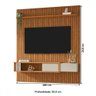 Painel para Tv até 75 Polegadas Nassau 1 Gaveta Naturalle/off White - Móveis Bechara - 4