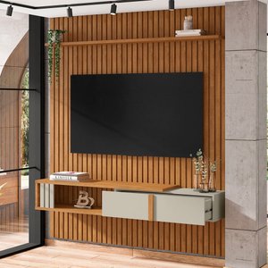 Painel para Tv até 75 Polegadas Nassau 1 Gaveta Naturalle/off White - Móveis Bechara