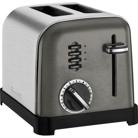 Cuisinart Torradeira Clássica 2 Fatias Aço Inox Preto