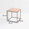 Mesa cubo de ferro, lateral, decorativa, festa, office - 2