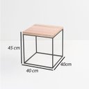 Ver imagem 2 de Mesa cubo de ferro, lateral, decorativa, festa, office