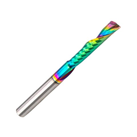 Fresa de Topo 1 Corte Downcut com Cobertura Dlc