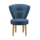 Ver imagem 5 de Cadeira Estofada para Mesa de Jantar Recepção Camarim Ergonômica Pés de Madeira Resistente
