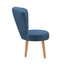 Ver imagem 6 de Cadeira Estofada para Mesa de Jantar Recepção Camarim Ergonômica Pés de Madeira Resistente