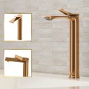 Ver imagem 1 de Torneira de Banheiro Berlim Rose Gold Alta Quente e Frio Goldenx