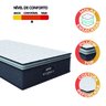 Colchão Solteiro Molas Ensacadas Pillow Top Maximus 88x188x28cm Cinza/branco Gazin - 3