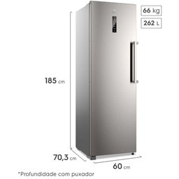 Freezer Electrolux Fti4s Experience com Inverter 262l Inox 110v 04271fba189 - 5